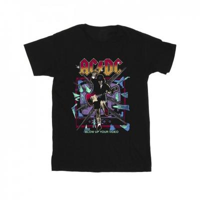 Camiseta ACDC masculina Explodir sua camiseta de salto de vídeo