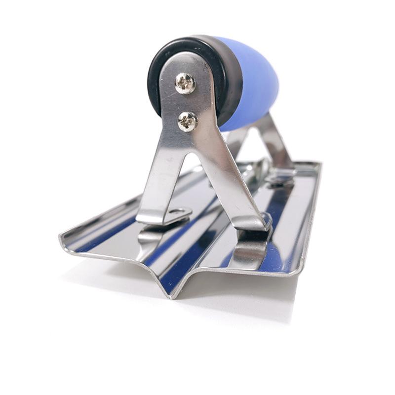 1Pcs Rubber Handle Plastering Trowel Concrete Trowel Drywall Tools Stainless Steel Corner Shaping Trowels Corner Tool