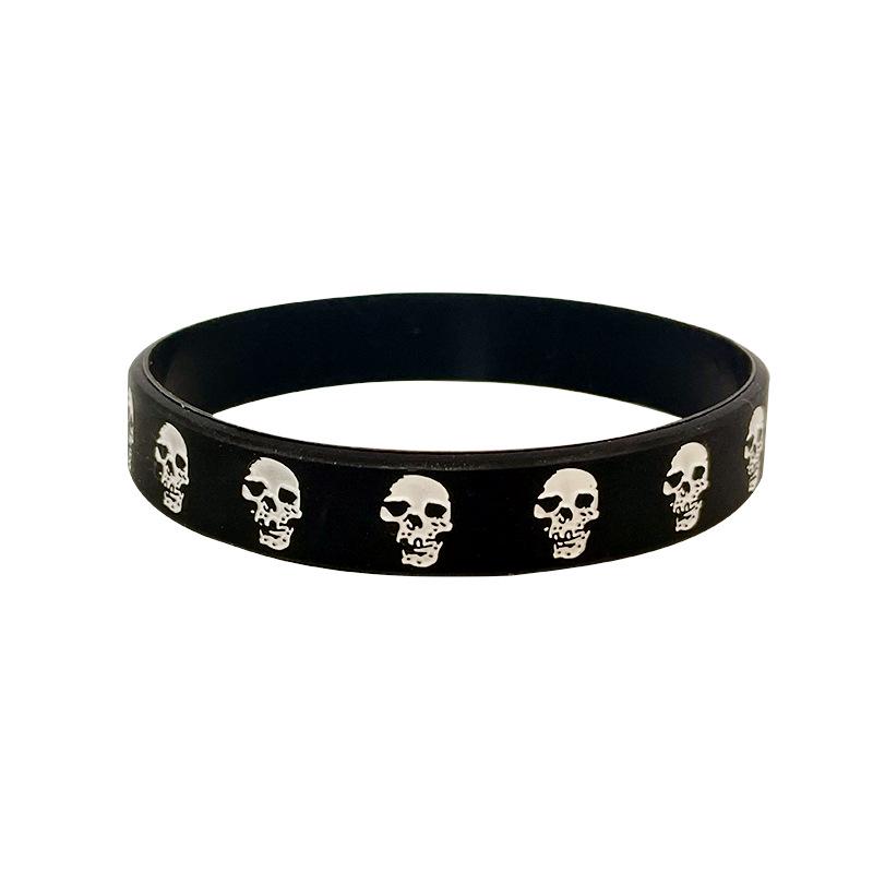 Cross-Border Street Dance Hip Hop Tai Chi Bagua Silicone Couple Wristband чёрный