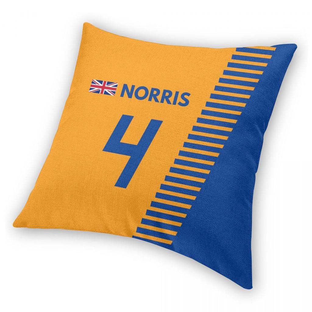 F1 2020 #4 Norris Square Pillowcase Polyester Linen Velvet Pattern Zip Decor Pillow Case Home Cushion Case