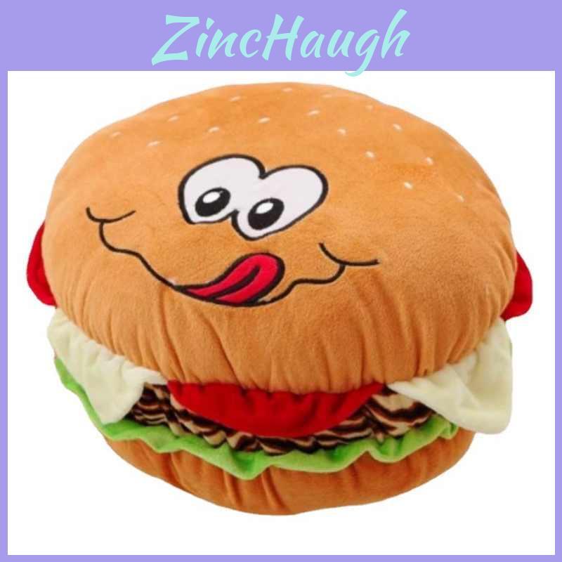 Cute Hamburger Plush Pillow With Pp Cotton Filling For Kids Room Decor And Comfort