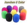 Microphone Sponge Covers Windproof Antispit Soft Random Multicolor Suitable for Studio Recording Live Broadcast Karaoke