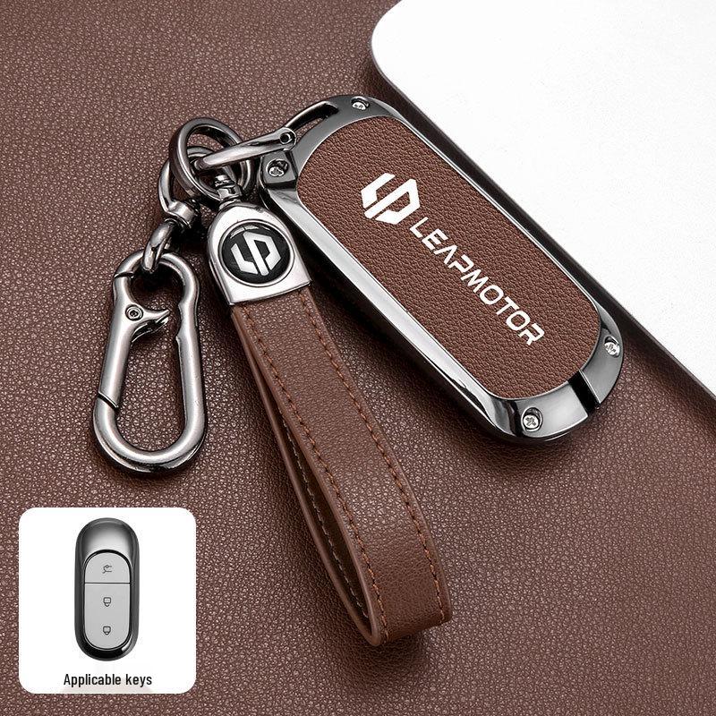 2023 Leapmotor C11 Key Case: Metal Shell T03 Pendant with Full Wrap Buckle