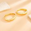 IngeSight.Z 2 Styles HipHop Metal Water Drop Cuff Bangle Bracelet Women Punk Gold Color Geometric Stacking Spring Bangle Jewelry
