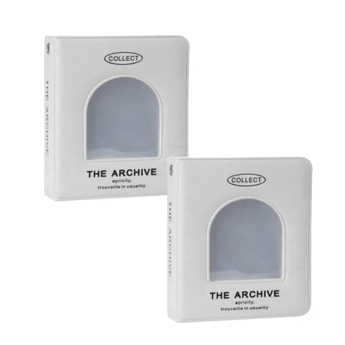TVETE Trading Card Case, Oshikatsu Card File, 1 Pocket [Holds 40 Cards, 2 Books], Card Folder, Small Trading Card Holder, Mini, Cute Card Storage Book