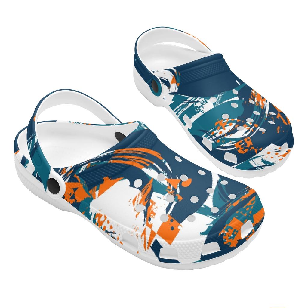 Printed EVA Garden Clogs Unisex Lightweight Breathable Slip On Shoes Beach Pool Bathroom Home Casual Wear Indoor Outdoor Wear