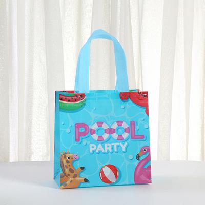 12/30ks opakovaně použitelných tašek s letním motivem pro dětské party, na pláž, piknik, dárkové tašky z netkané textilie na dárky