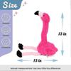 Talking Flamingo Repeats What You Say Twisting Electric Interactive Animated Toy Speaking Plush Buddy Gift for Toddlers Birthday Festival Holiday, Pin
