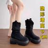 Small inner height increase 9CM Martin boots women's retro autumn and winter new versatile British style thin boots fashion short boots