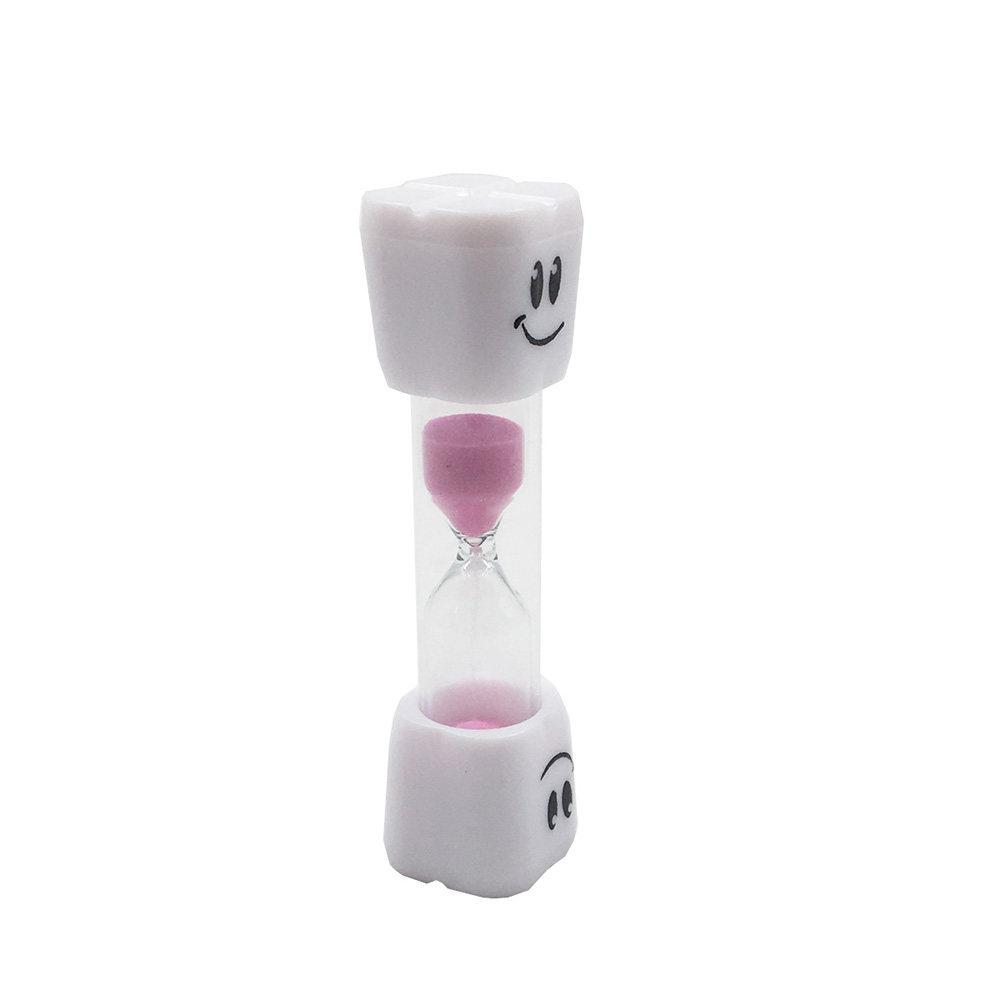 

Pink 3 Minute Sand Timer for Toothbrushing Hourglass Timer Dental Hygiene Habit Training Tool Decorative розовый