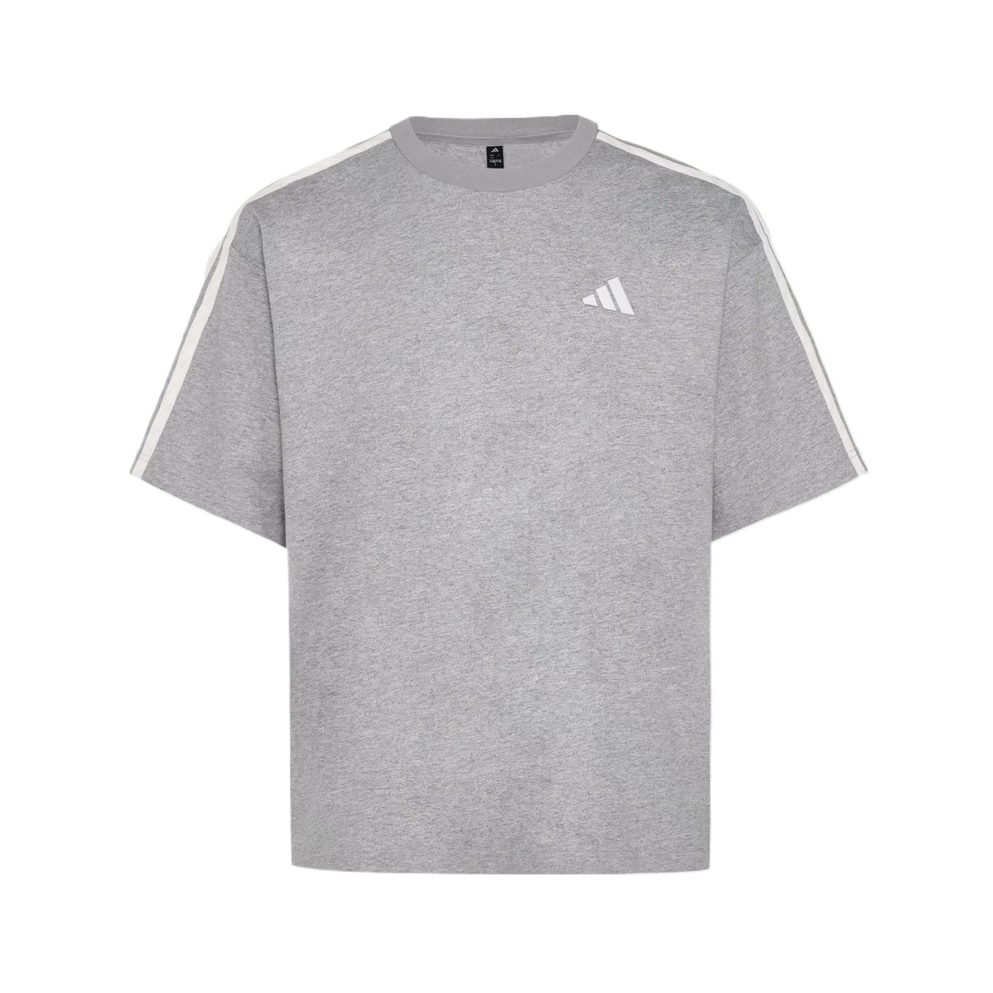 Adidas 3-Stripes Striped Drop Shoulder Pullover T-Shirt Men tops KR2555 M