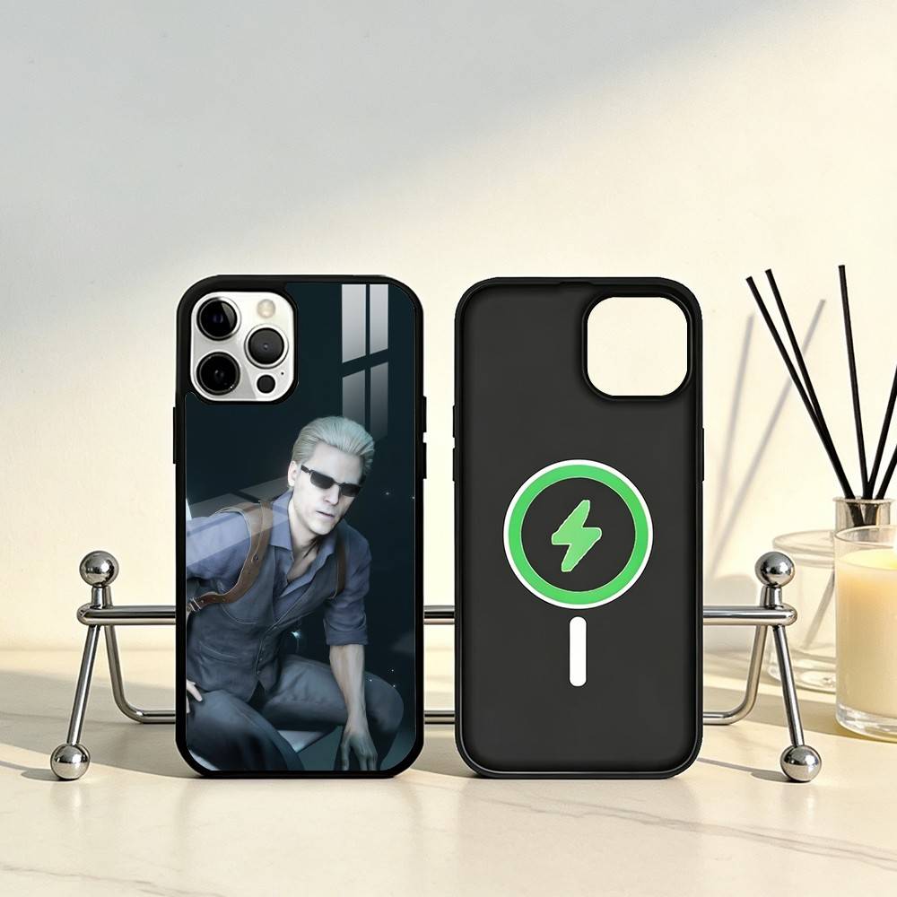

Крутой чехол для телефона Albert W-Wesker для iPhone17,16,15,14,13,12,11 Plus,Pro Max Магнитный для беспроводной зарядки Magsafe iPhone14
