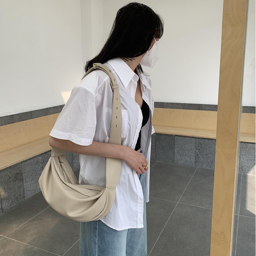 New Women Soft Pu Leather SHoulder Messenger Armpit Retro Lady Pillow Bags Purses And Handbags