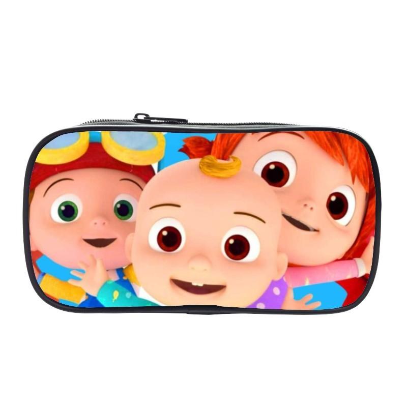 Cocomelon Pencil Box Large Capacity Storage Bag Ideal For Students And Kids
