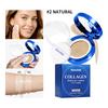 Collagen CC Cream Air Cushion Foundation Hydrating Long Wear Natural Light Brightening Waterproof Skin Tone Base Makeup