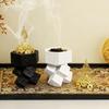 Vintage Cross-Knot Incense Burner Decorative Artistic Middle Eastern Incense Holder Resin Arabic Incense Burner Meditation Space