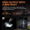 Portable Mini LED Flashlight, Type-C USB Rechargeable Torch with Built-in Strong Magnet, Waterproof Work Light for Outdoor Camping Fishing Emergency