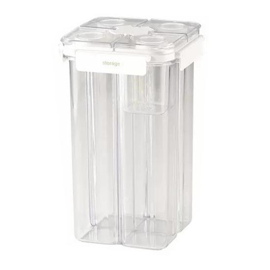 Contenitore per cereali multi-scomparto Barattolo per la conservazione con coperchio Buona tenuta Zucchero Cereali