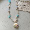 Bohemian Mixed Color Rice Beads Chain Choker Summer  Beach Necklace For Women Boho Starfish Choker Necklace Jewelry