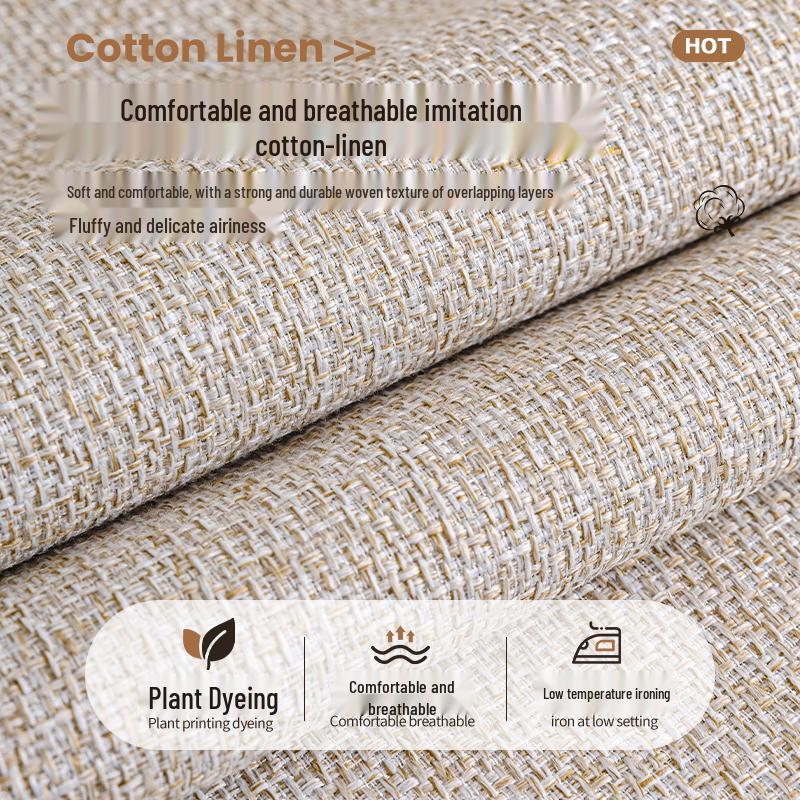 Luksusowy bawełniano-lniany pokrowiec na poduszkę sofy z antypoślizgową powłoką - Uniwersalny rozmiar