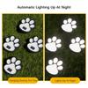 Outdoor LED Solar Light Waterproof Dog Cat Animal Paw Print Light Path Lawn Lamp for Garden Patio Lawn Summer Camping Home Decor