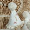 Handcrafted Pom Pom Birthday Hat Photo Props Lace Ruffle Hat  Birthday Decoration