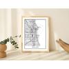 Susie Arts 11X14 Unframed Chicago Illinois Wall Art Metropolitan City View Abstract Street Map Art Print Poster Wall Decor Home Office sdm001