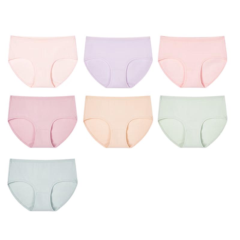 

Urban Beauty Women s Mid-Waist Cotton Blend Underwear 7-Pack XL