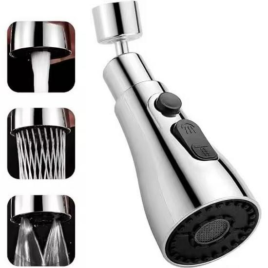 Universal Rotating Kitchen Faucet Sprayer with Anti-Splash Slim Design