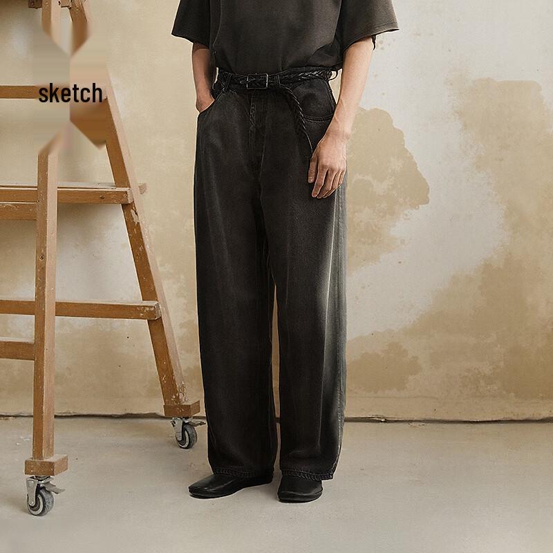 

Мужские джинсы Croquis на лето 2025 с широкими штанинами из лиоцелла S