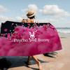 Asciugamano da Spiaggia in Microfibra P-Psycho Bunny di Lusso, Assorbente, Asciugatura Rapida, Morbido, per Yoga, Nuoto, Resort, Alpinismo
