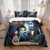 Tim Burton Gothic Christmas Printed 3pcs Bedding Set Soft Microfiber 1 Duvet Cover And 2 Pillowcases Home Bedroom Decor Xmas Gift Q1797