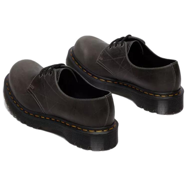 Dr. Martens 1461 Natural Grain Bump Toe 'Gunmetal' Men's 41598020