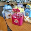 Cute Cartoon Children's New Square Straw Cup Portable With Strap High Value Student Water Bottle Large Capacity Wholesale 980ml