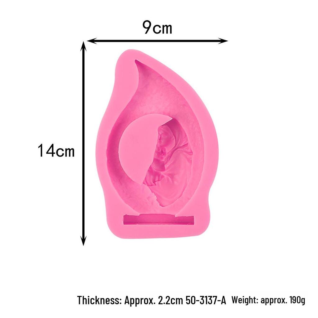 Buddha Statue Aromatherapy Candle Mold - DIY Indoor Decoration Ornament