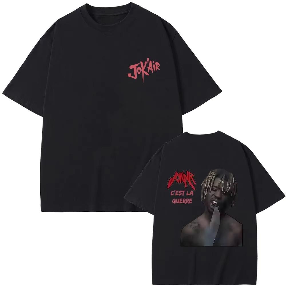 

Rapper Jokair C est La Guerre Album Merch T-shirt Men Women Vintage Casual T Shirt Fashion Hip Hop Short Sleeve Streetwear - ... S разноцветный