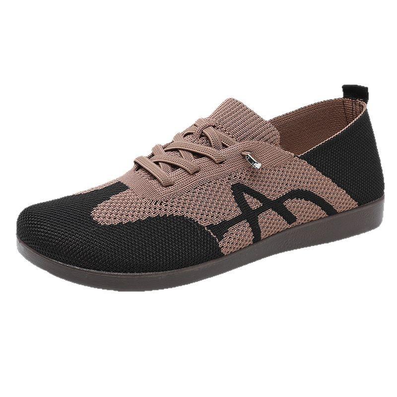 Shoes women's spring and autumn new retro German training shoes breathable one-pedal Forrest Gump shoes color matching lace-up versatile women's s