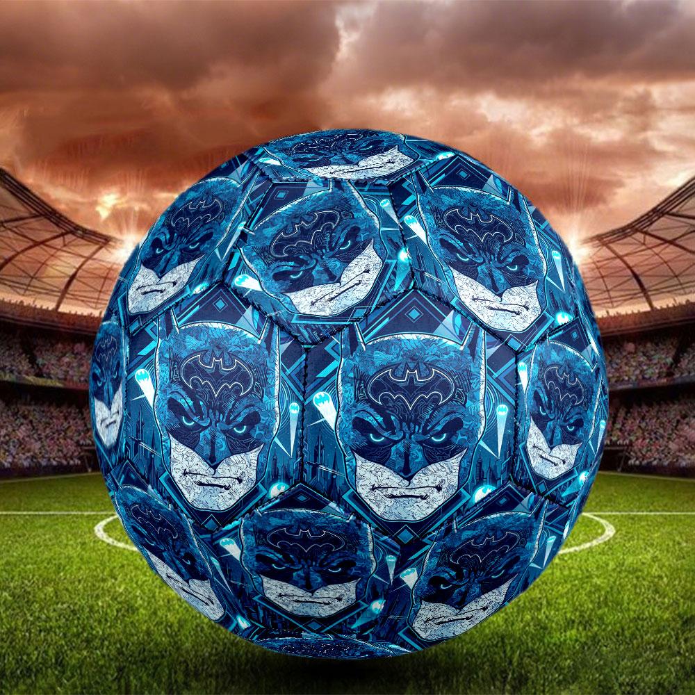 Batman Print Size 5 Soccer Ball, Standard Match Football for Sports Game and Team Practice, Ideal Gift for Soccer Fans