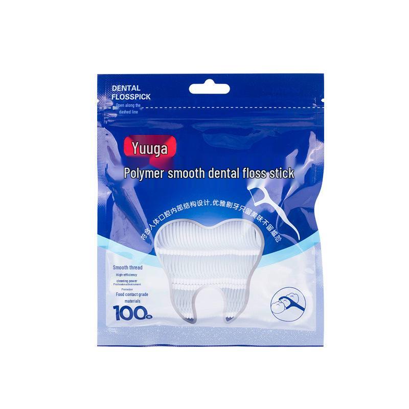 High-Molecular-Weight Super Smooth Floss Picks - Gentle Flat-Line Arc Design for Gum Care