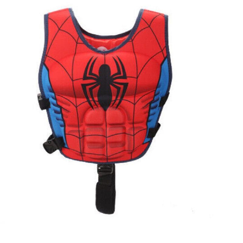 Kids' Muscle Float Vest For Water Activities Cartoon Print Polyester Fabric