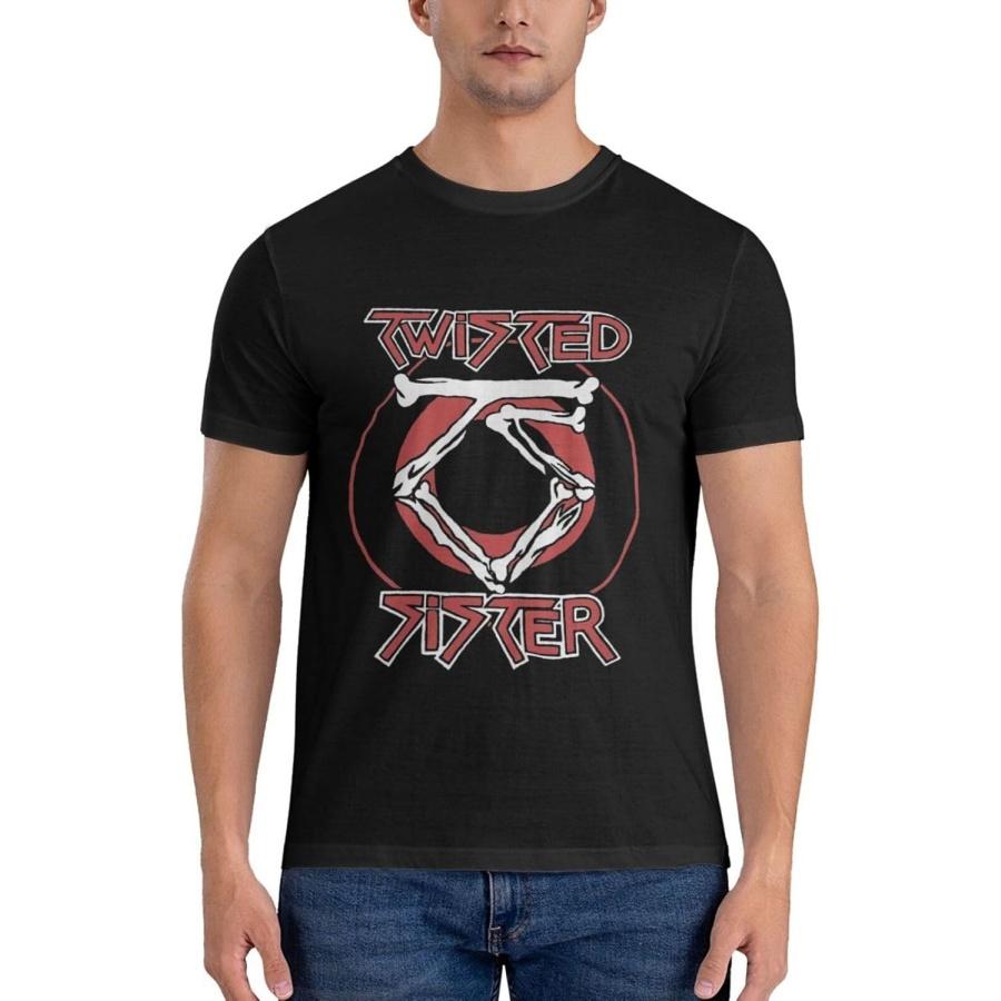 xhaxhi Мужская футболка с коротким рукавом Мужская футболка Twisted Sister Спортивные футболки Атлетические футболки S