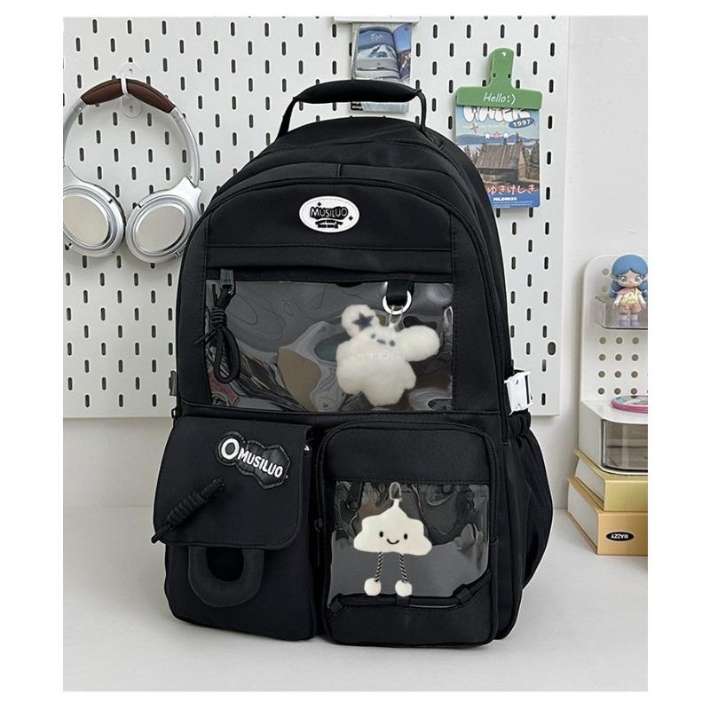 New high-value college style fresh and sweet backpack junior high school students lightweight large-capacity backpack