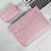 Laptop Sleeve 14 15 Inch Lightweight Dustproof Outdoor Cover Soft for Macbooks Storage PU Leather