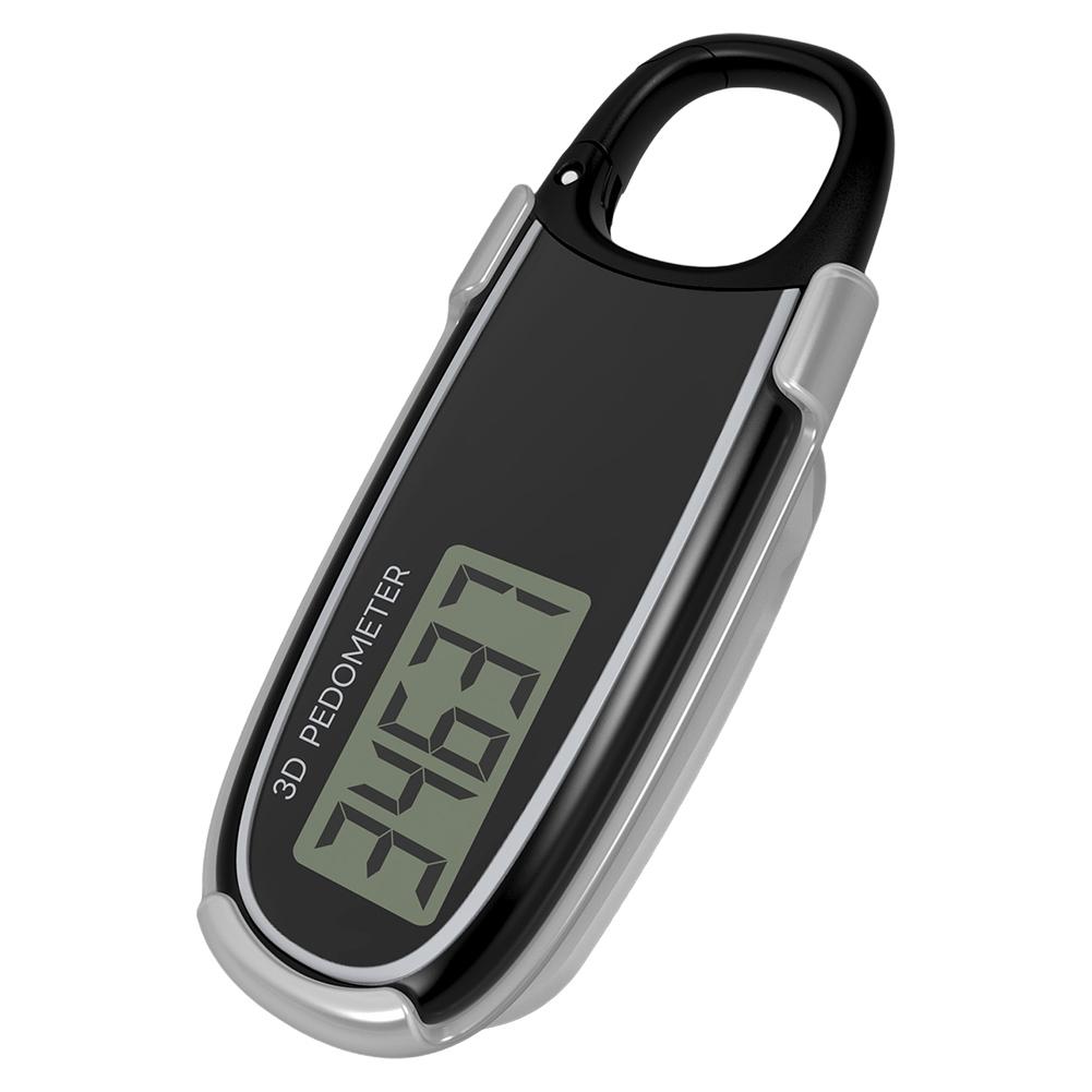 3D Pedometer Clip On Step Counter Portable Digital Pedometer Accurate Step Tracker Electronic Pedometer for Adults Kids Seniors