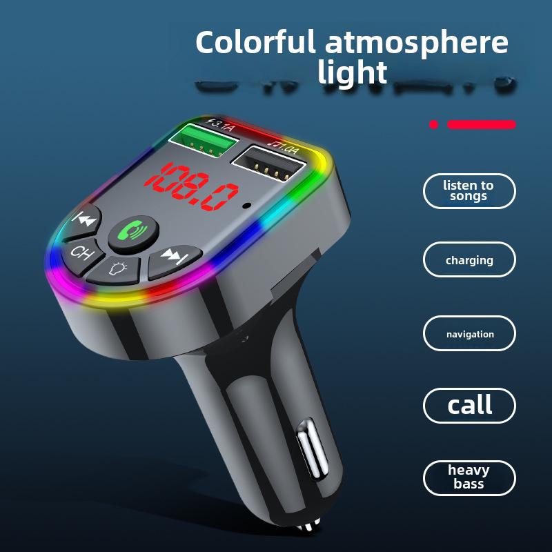 X3 Car Mobile Phone Charger with FM Bluetooth Transmitter