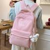 Schoolbag New Ins Wind Fresh and Sweet Backpack Women's Large-capacity Student Schoolbag Simple and Lightweight Leisure Travel Backpack