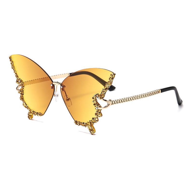 Rhinestone Sunglasses Women'S Summer Sunscreen Uv Protection Diamond-Encrusted Sunglasses With Diamonds Factory-Approved