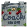 Coach Torba Utility Cargo 26 z haftem wiśniowym, dżinsowa ze skórą Vachetta, średnia, damska, tote bags CDZ31-B4EI