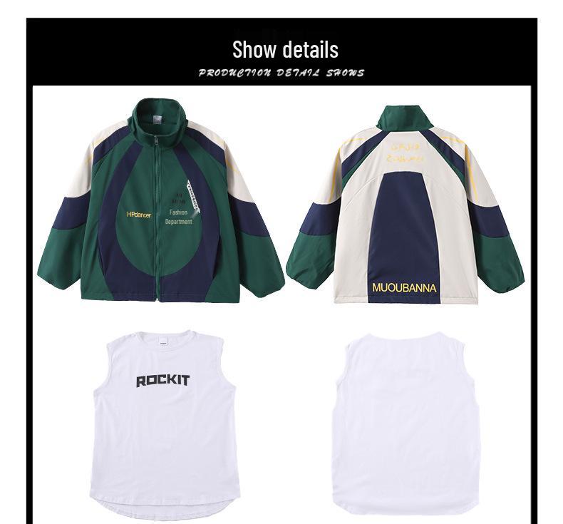 Kids' Trendy Hip Hop Street Dance Performance Costume Set