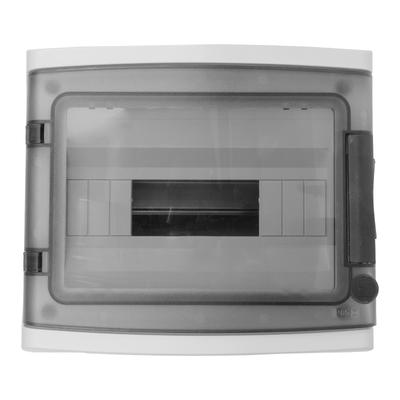 Hermetic Surface-Mounted Distribution Board 12 Modules Transparent Door IP65